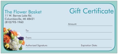 Gift Certificate